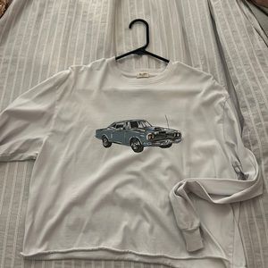 Cropped long sleeve top